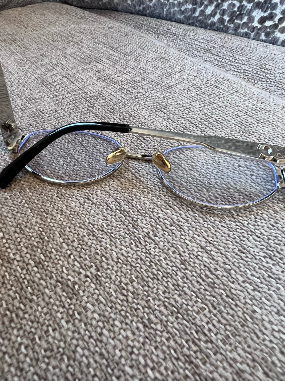Celine Silver Triomphe Metal Oval Eyeglasses - Picture 6 of 12
